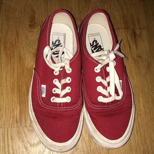 VANS vault red authentic